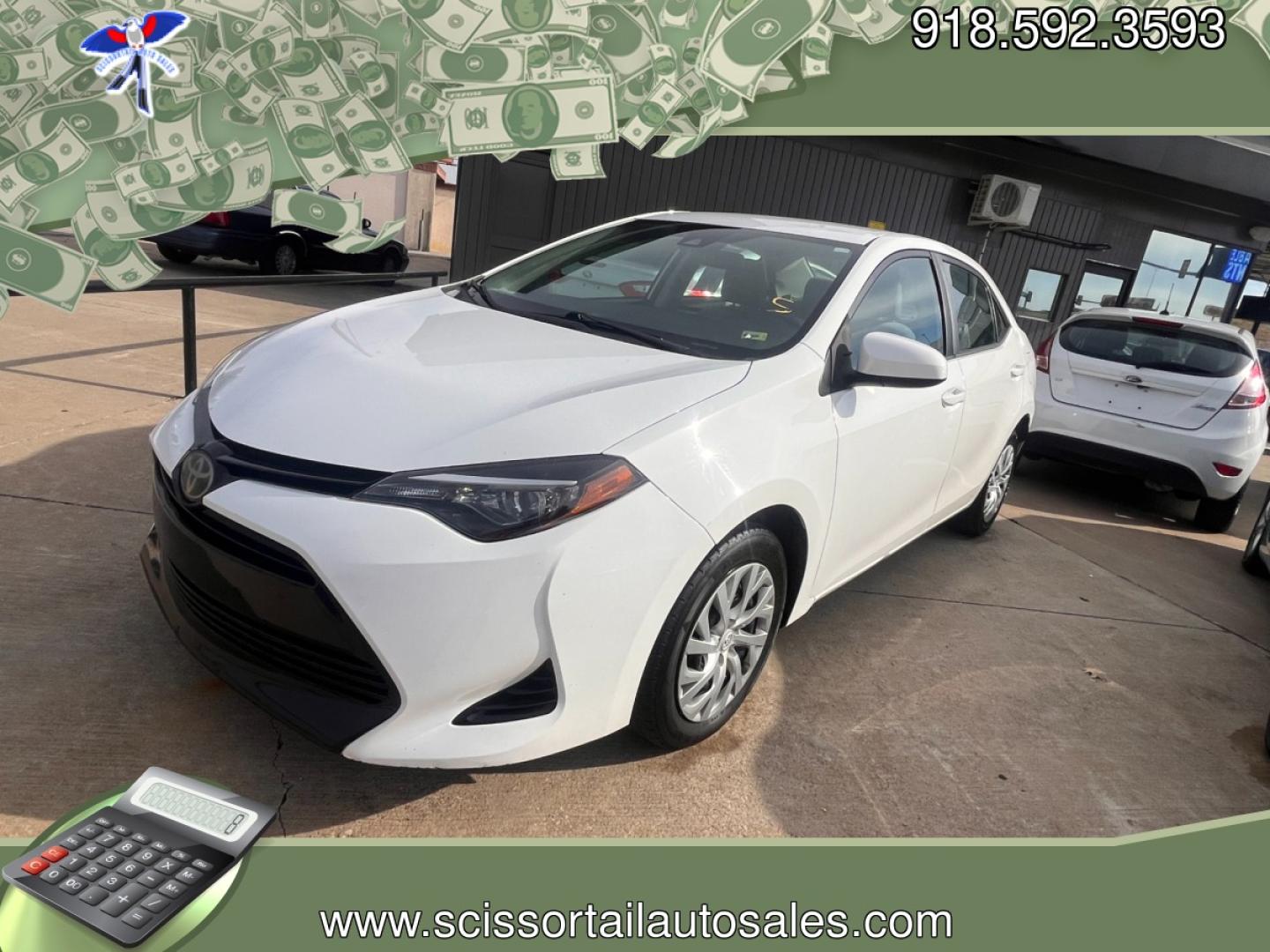 2018 WHITE TOYOTA COROLLA SE; LE; XLE; SE 6M (5YFBURHE6JP) with an 1.8L L4 DOHC 16V engine, 6M transmission, located at 8101 E. Skelly Dr., Tulsa, OK, 74129, (918) 592-3593, 36.121891, -95.888802 - Photo#0